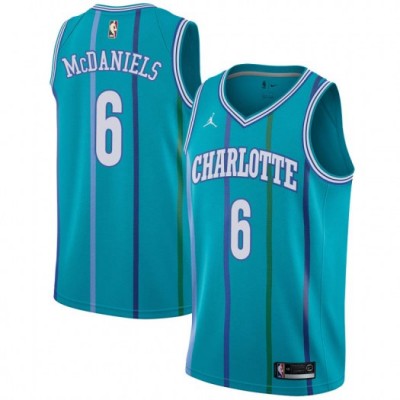 Nike Charlotte Hornets #6 Jalen McDaniels Aqua Youth NBA Jordan Swingman Hardwood Classics Jersey